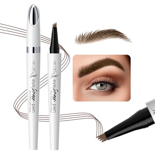 KBRPEY Microblading Augenbrauenstift Wasserdichter Schweißfester Wischfest 3D Augenbrauenstift mit 4 Gabelspitzen Erzeugt Mühelos Natürlich Aussehende Brauen Langlebig Feiner KBRPEY Microblading Augenbrauenstift Wasserdichter Schweißfester Wischfest 3D Augenbrauenstift mit 4 Gabelspitzen Erzeugt Mühelos Natürlich Aussehende Brauen Langlebig Feiner von KBRPEY
