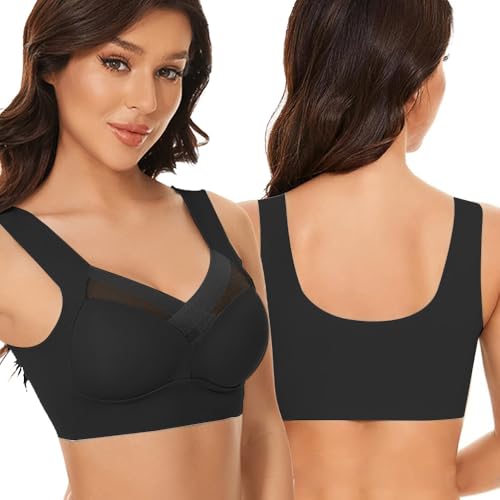 KBRPEY Sport BH Bügelloser Soft Bra Enganliegende Bralette Starker Halt Nahtlose Eisseide Ringerrücken Unterwäsche Große Brüste Ohne Bügel Gepolstert für Fitness Lauf Yoga KBRPEY Sport BH Bügelloser Soft Bra Enganliegende Bralette Starker Halt Nahtlose Eisseide Ringerrücken Unterwäsche Große Brüste Ohne Bügel Gepolstert für Fitness Lauf Yoga von KBRPEY