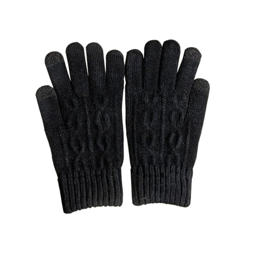 Winterhandschuhe Herren und Damen Strickhandschuhe Thermo Reithandschuhe Damen Touchscreen Handschuhe Anti-Rutsch Winddicht Handschuhe Herren Kaltes Wetter zum Autofahren Skifahren Arbeiten Outdoor von KBRPEY