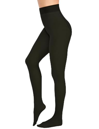 KBVOT Thermo Strumpfhose Damen Winter Thermostrumpfhosen Gefütterte Strumpfhosen Wärme Fleece Strumpfhose Gefälschte Durchscheinend Pantyhose von KBVOT