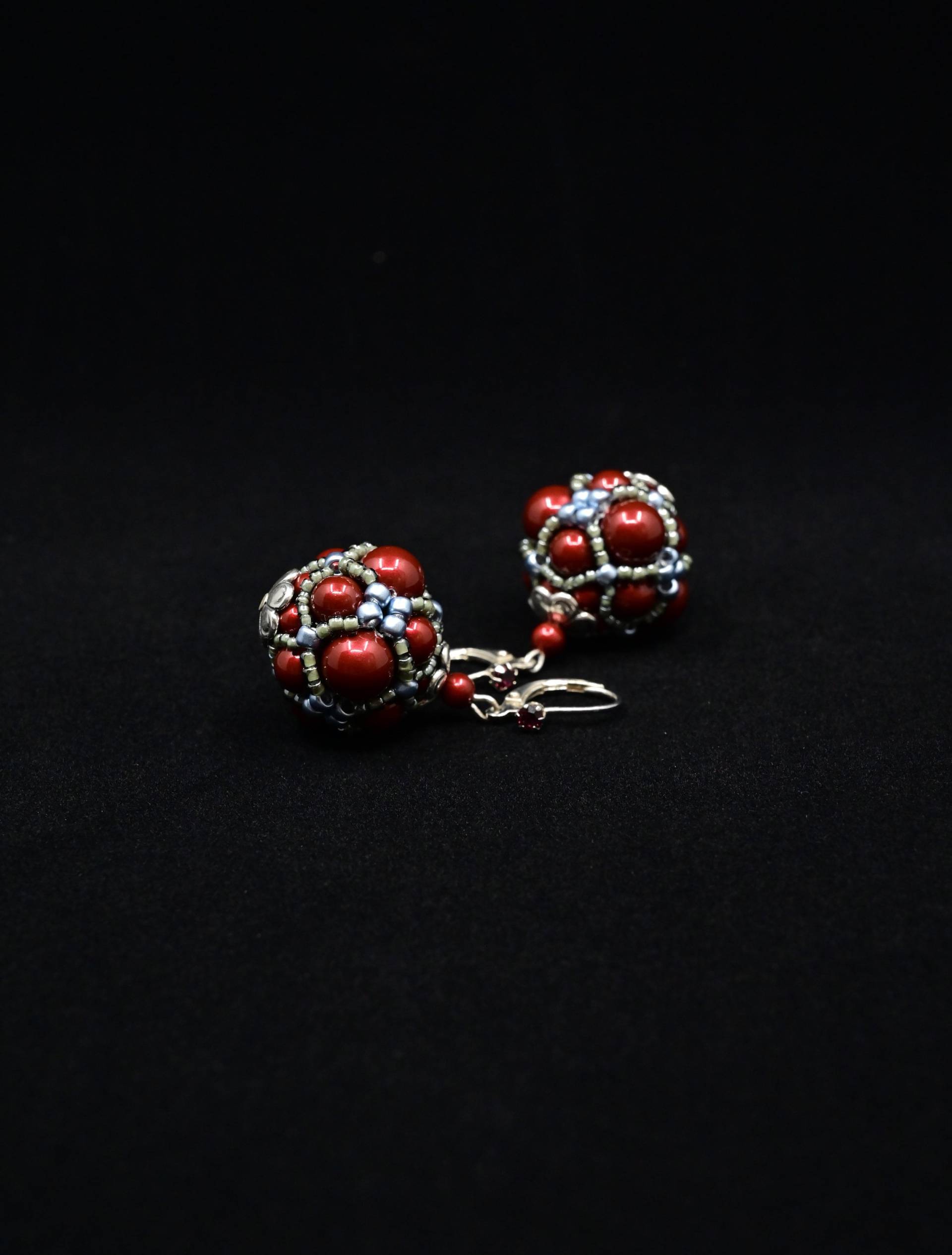 Handmade Perlen Ohrringe Swarovski Perlen, Boho Stil Handmade Perlen Ohrringe Swarovski Perlen, Boho Stil von KBeadedJewellery