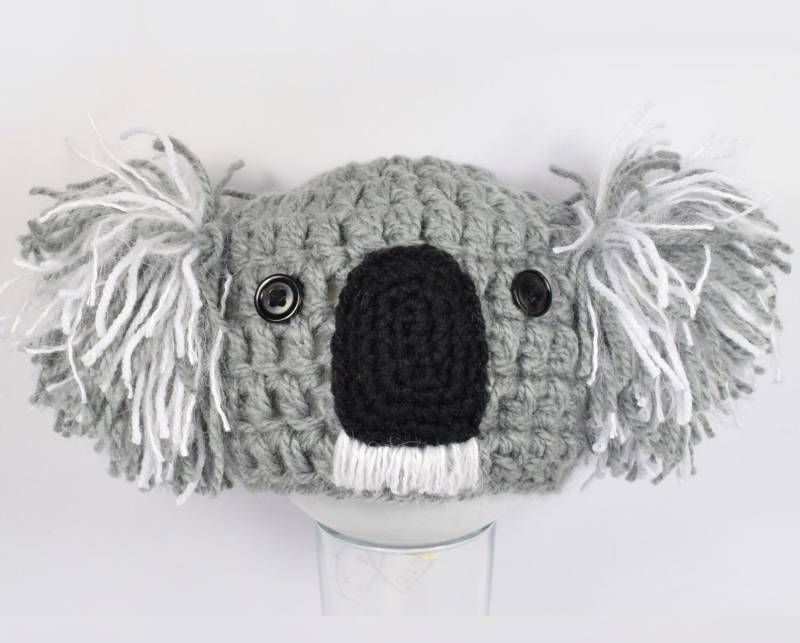 Baby Koala Beanie Mit Flauschigen Ohren Grobstrick Warm Winter Hut Neugeborenen Fotografie Prop von KBeanies