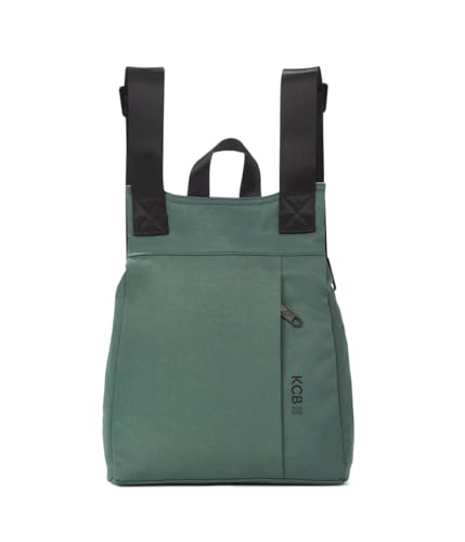 KCB Maze Rucksack mit Diebstahlschutz, klein, 100 % vegan, kompakter Rucksack für Damen mit extra Sicherheit, hellgrün von KCB