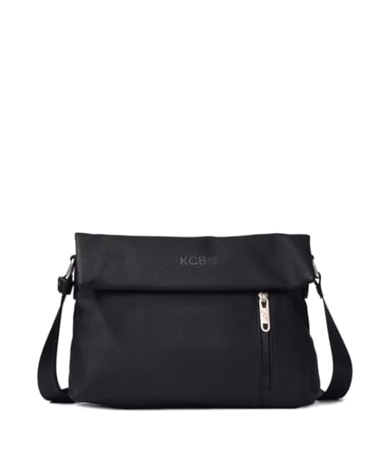 KCB Robuste, mittelgroße Diebstahlschutztasche, 100 % vegan, Schwarz von KCB