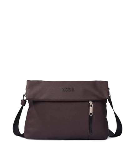 KCB Robuste, mittelgroße Diebstahlschutztasche, 100 % vegan, braun von KCB