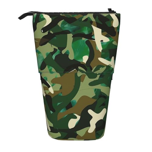 KCGSDEGV Abstrakte Camouflage-Drucke, stehend, erweiterbar, Federmäppchen, Organizer für Schulstifte, Make-up und Reisen, für Studenten und Künstler, Schwarz , Einheitsgröße, Schulranzen KCGSDEGV Abstrakte Camouflage-Drucke, stehend, erweiterbar, Federmäppchen, Organizer für Schulstifte, Make-up und Reisen, für Studenten und Künstler, Schwarz , Einheitsgröße, Schulranzen von KCGSDEGV