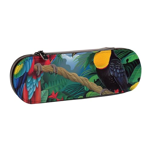 KCGSDEGV Bedrucktes Federmäppchen für Schule, Mädchen, Jungen, niedliches Leder-Federmäppchen mit Reißverschluss, Schreibwaren-Organizer-Box, Schwarz , Einheitsgröße, Schulranzen von KCGSDEGV