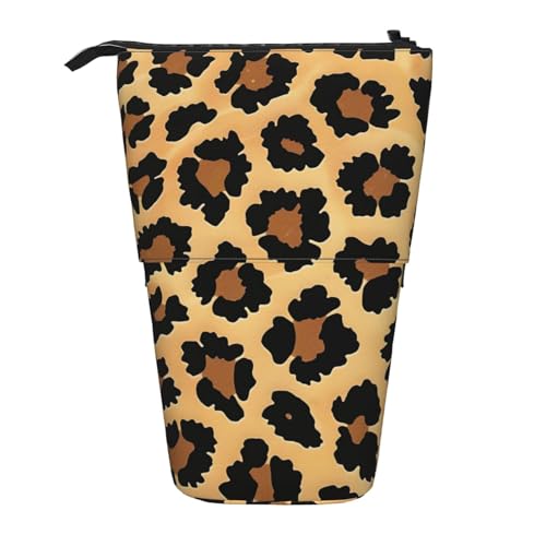 KCGSDEGV Federmäppchen, braunes Muster, Leopardenmuster, Stehend, erweiterbar, Organizer für Schule, Stifte, Make-up und Reisen, für Studenten und Künstler, Schwarz , Einheitsgröße, Schulranzen KCGSDEGV Federmäppchen, braunes Muster, Leopardenmuster, Stehend, erweiterbar, Organizer für Schule, Stifte, Make-up und Reisen, für Studenten und Künstler, Schwarz , Einheitsgröße, Schulranzen von KCGSDEGV