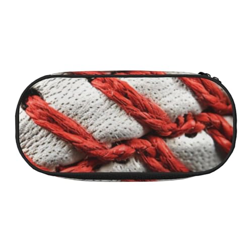 KCGSDEGV Federmäppchen mit Baseball-Spitze, Nahaufnahmen, Schreibwaren, Organizer, Stifttasche, Make-up-Tasche für Reisen, Schule, Arbeit, Schwarz , Einheitsgröße, Schulranzen von KCGSDEGV