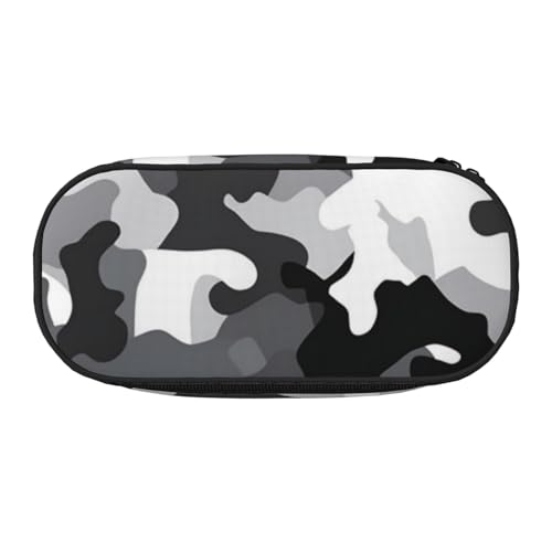 KCGSDEGV Federmäppchen mit Camouflage-Aufdruck, Schreibwaren-Organizer, Stifttasche, Make-up-Tasche für Reisen, Schule, Arbeit, Schwarz / Grau / Weiß, Schwarz , Einheitsgröße, Schulranzen KCGSDEGV Federmäppchen mit Camouflage-Aufdruck, Schreibwaren-Organizer, Stifttasche, Make-up-Tasche für Reisen, Schule, Arbeit, Schwarz / Grau / Weiß, Schwarz , Einheitsgröße, Schulranzen von KCGSDEGV