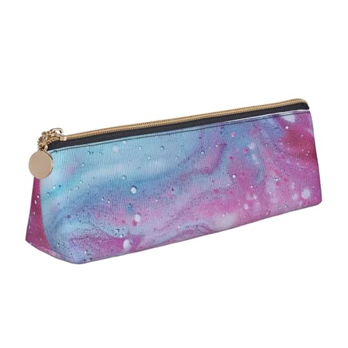 KCGSDEGV Federmäppchen mit Dreiecksdruck, niedliches Leder-Federmäppchen, Stifteetui, Schreibwaren-Organizer, Box für Schule, Mädchen, Jungen, weiß, Einheitsgröße, Schulranzen von KCGSDEGV