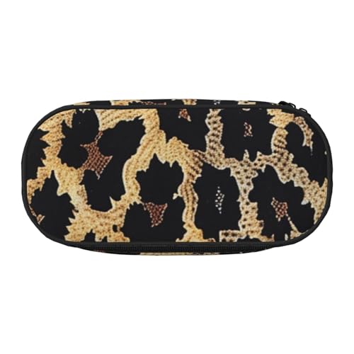 KCGSDEGV Federmäppchen mit Leopardenmuster, Schreibwaren-Organizer, Stifttasche, Make-up-Tasche für Reisen, Schule, Arbeit, Schwarz , Einheitsgröße, Schulranzen KCGSDEGV Federmäppchen mit Leopardenmuster, Schreibwaren-Organizer, Stifttasche, Make-up-Tasche für Reisen, Schule, Arbeit, Schwarz , Einheitsgröße, Schulranzen von KCGSDEGV