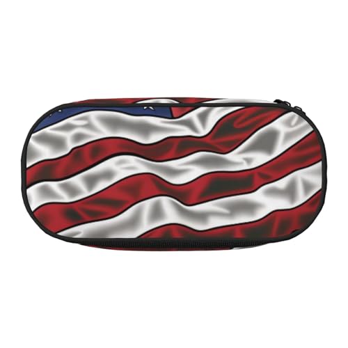 KCGSDEGV Federmäppchen mit US-Flaggen-Druck, Schreibwaren-Organizer, Stifttasche, Make-up-Tasche für Reisen, Schule, Arbeit, Schwarz , Einheitsgröße, Schulranzen KCGSDEGV Federmäppchen mit US-Flaggen-Druck, Schreibwaren-Organizer, Stifttasche, Make-up-Tasche für Reisen, Schule, Arbeit, Schwarz , Einheitsgröße, Schulranzen von KCGSDEGV
