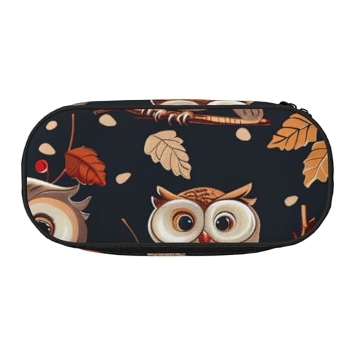 KCGSDEGV Federmäppchen mit niedlichem Eulen-Aufdruck, Schreibwaren-Organizer, Stifte-Tasche, Make-up-Tasche für Reisen, Schule, Arbeit, Schwarz , Einheitsgröße, Schulranzen KCGSDEGV Federmäppchen mit niedlichem Eulen-Aufdruck, Schreibwaren-Organizer, Stifte-Tasche, Make-up-Tasche für Reisen, Schule, Arbeit, Schwarz , Einheitsgröße, Schulranzen von KCGSDEGV