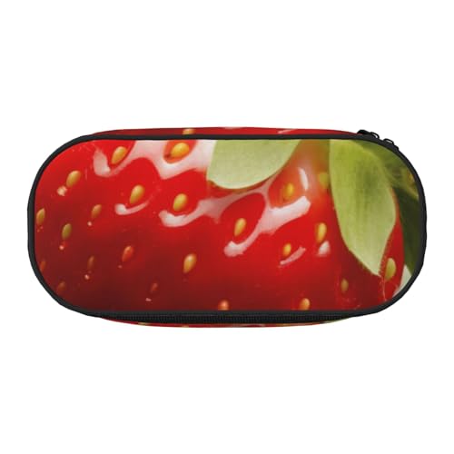 KCGSDEGV Federmäppchen mit schönem Erdbeer-Aufdruck, Schreibwaren-Organizer, Stifttasche, Make-up-Tasche für Reisen, Schule, Arbeit, Schwarz , Einheitsgröße, Schulranzen KCGSDEGV Federmäppchen mit schönem Erdbeer-Aufdruck, Schreibwaren-Organizer, Stifttasche, Make-up-Tasche für Reisen, Schule, Arbeit, Schwarz , Einheitsgröße, Schulranzen von KCGSDEGV