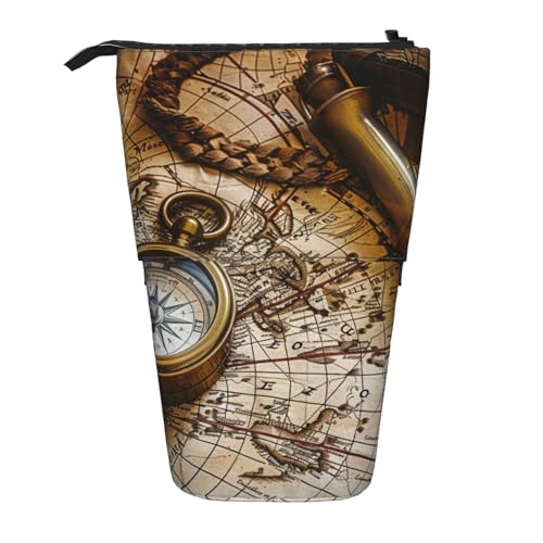 KCGSDEGV Kompass und alte nautische Diagramme Drucke, stehend, erweiterbar, Federmäppchen, Organizer für Schulstifte, Make-up & Reisen für Studenten & Künstler, Schwarz , Einheitsgröße, Schulranzen KCGSDEGV Kompass und alte nautische Diagramme Drucke, stehend, erweiterbar, Federmäppchen, Organizer für Schulstifte, Make-up & Reisen für Studenten & Künstler, Schwarz , Einheitsgröße, Schulranzen von KCGSDEGV