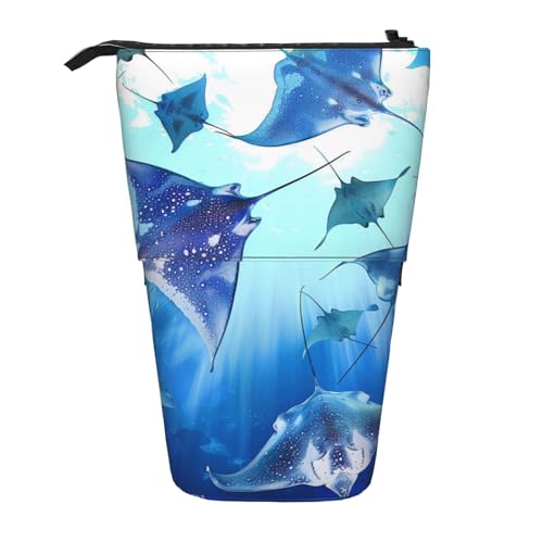 KCGSDEGV Meerestiere, Stachelrochenmuster, stehend, erweiterbar, Federmäppchen, Organizer für Schulstifte, Make-up und Reisen, für Studenten und Künstler, Schwarz , Einheitsgröße, Schulranzen KCGSDEGV Meerestiere, Stachelrochenmuster, stehend, erweiterbar, Federmäppchen, Organizer für Schulstifte, Make-up und Reisen, für Studenten und Künstler, Schwarz , Einheitsgröße, Schulranzen von KCGSDEGV