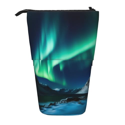 KCGSDEGV Northern Lights Prints Stehendes erweiterbares Federmäppchen Organizer für Schulstifte, Make-up & Reisen für Studenten & Künstler, Schwarz , Einheitsgröße, Schulranzen KCGSDEGV Northern Lights Prints Stehendes erweiterbares Federmäppchen Organizer für Schulstifte, Make-up & Reisen für Studenten & Künstler, Schwarz , Einheitsgröße, Schulranzen von KCGSDEGV