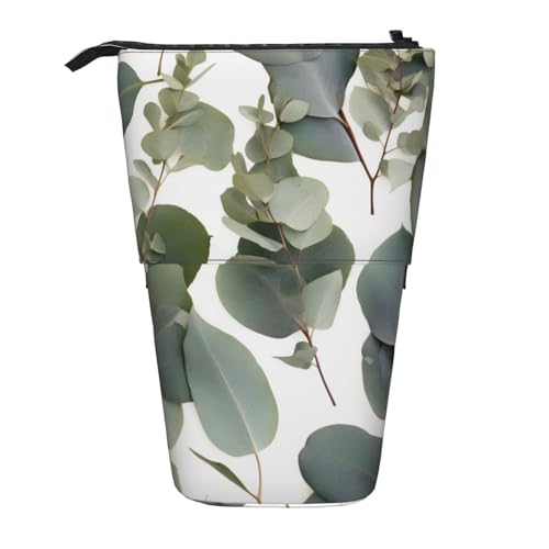 KCGSDEGV Stehendes erweiterbares Federmäppchen mit Eukalyptusblättern, Organizer für Schulstifte, Make-up und Reisen für Studenten und Künstler, Schwarz , Einheitsgröße, Schulranzen KCGSDEGV Stehendes erweiterbares Federmäppchen mit Eukalyptusblättern, Organizer für Schulstifte, Make-up und Reisen für Studenten und Künstler, Schwarz , Einheitsgröße, Schulranzen von KCGSDEGV