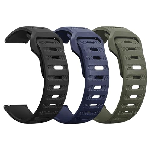 3PCS Rugged Watch Band 20mm 22mm Uhrengurt, Schnellveröffentlichungs -Uhrenband mit neu gestalteten Metall -SQure -Schnalle, weiches Silikon Atmungsfreies Ersatzsport -Uhren -Bänder für Frauen Männer 3PCS Rugged Watch Band 20mm 22mm Uhrengurt, Schnellveröffentlichungs -Uhrenband mit neu gestalteten Metall -SQure -Schnalle, weiches Silikon Atmungsfreies Ersatzsport -Uhren -Bänder für Frauen Männer von KCHSRKHXC