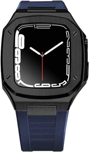 For 8 7 6 5 4 SE 41/44/45mm Stainless Steel Watch Case Band Modification Kit，Light Duty Rugged Watchband ProtectiveKit Accessories von KCHSRKHXC