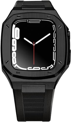 For 8 7 6 5 4 SE 41/44/45mm Stainless Steel Watch Case Band Modification Kit，Light Duty Rugged Watchband ProtectiveKit Accessories von KCHSRKHXC