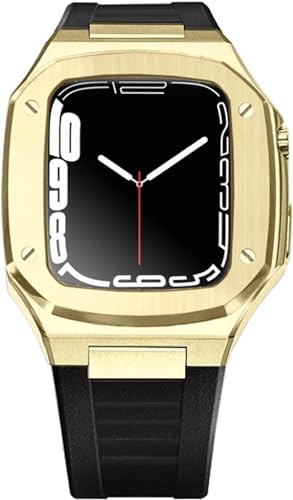 For 8 7 6 5 4 SE 41/44/45mm Stainless Steel Watch Case Band Modification Kit，Light Duty Rugged Watchband ProtectiveKit Accessories von KCHSRKHXC