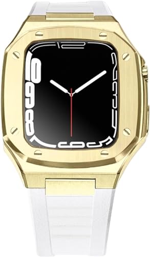 For 8 7 6 5 4 SE 41/44/45mm Stainless Steel Watch Case Band Modification Kit，Light Duty Rugged Watchband ProtectiveKit Accessories von KCHSRKHXC