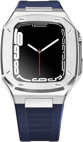 For 8 7 6 5 4 SE 41/44/45mm Stainless Steel Watch Case Band Modification Kit，Light Duty Rugged Watchband ProtectiveKit Accessories von KCHSRKHXC