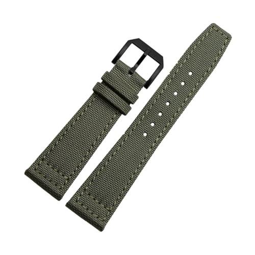 Hochdichte Nylon 20mm Uhrengurte für IWC Pilot Portugiesische Portofino Nylon Canvas Watchbänder Watchbänder Armbänder Armbänder von KCHSRKHXC
