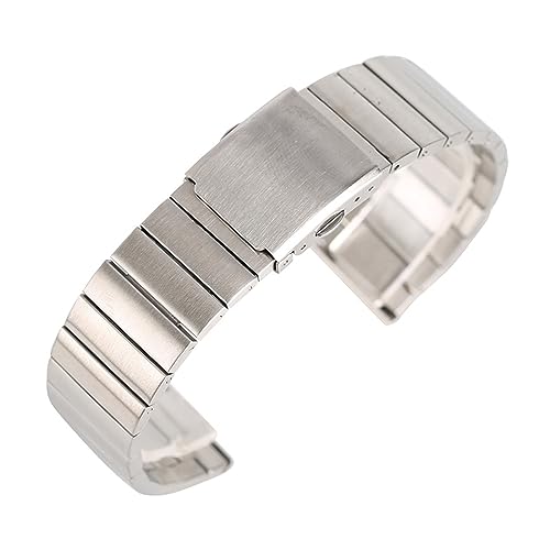 KCHSRKHXC 18 20 22 24 mm Fashion Edelstahl Armbandwatchband Verstellbare Uhrenstraps Metall Bangle Solid Link Armband 2 Feder von KCHSRKHXC