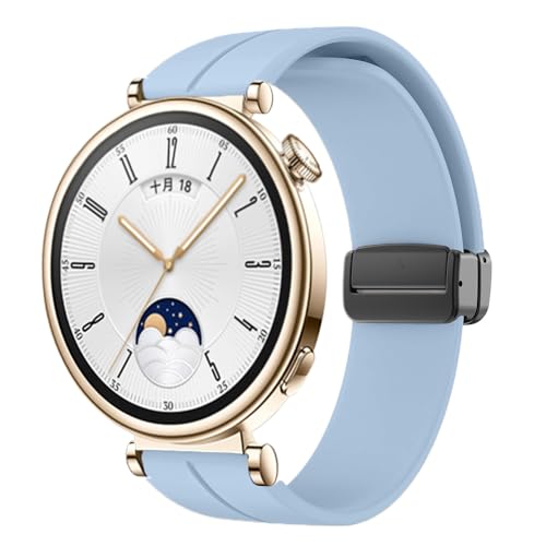 KCHSRKHXC 18mm Magnetschnalle -Gurt zum Uhren GT 41mm Ersatz Armband Sport Silikongürtel Correa Armband GT4 Uhrenband von KCHSRKHXC