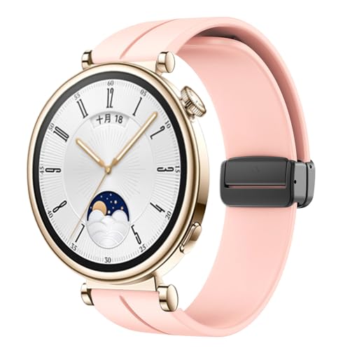 KCHSRKHXC 18mm Magnetschnalle -Gurt zum Uhren GT 41mm Ersatz Armband Sport Silikongürtel Correa Armband GT4 Uhrenband von KCHSRKHXC