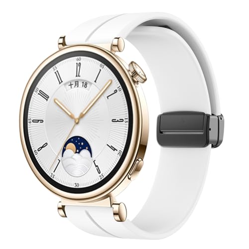 KCHSRKHXC 18mm Magnetschnalle -Gurt zum Uhren GT 41mm Ersatz Armband Sport Silikongürtel Correa Armband GT4 Uhrenband von KCHSRKHXC