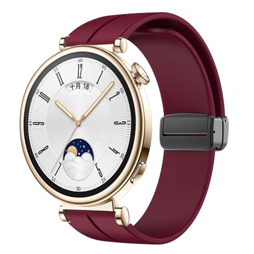 KCHSRKHXC 18mm Magnetschnalle -Gurt zum Uhren GT 41mm Ersatz Armband Sport Silikongürtel Correa Armband GT4 Uhrenband von KCHSRKHXC