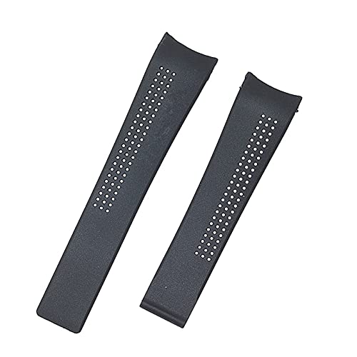 KCHSRKHXC 20mm 22mm Gummi Silicone Sport Edition Uhrenband kompatibel mit Serien -Männern Band Uhrengurt atmungsaktives Handgelenk Armband Gürtel F1 von KCHSRKHXC