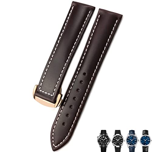 KCHSRKHXC 21mm 20mm 22mm Cow Leather Watch Strap for Omega 300 Bands KCHSRKHXC 21mm 20mm 22mm Cow Leather Watch Strap for Omega 300 Bands von KCHSRKHXC