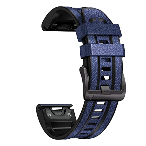KCHSRKHXC 22 26mm Quickfit Smart Watch Straps For Fenix 7 7X 6 6X Pro 5X 5 Plus 3HR 9455 Leather+Silicone Wrist Watchbands Bracelet KCHSRKHXC 22 26mm Quickfit Smart Watch Straps For Fenix 7 7X 6 6X Pro 5X 5 Plus 3HR 9455 Leather+Silicone Wrist Watchbands Bracelet von KCHSRKHXC