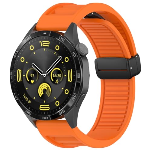 KCHSRKHXC 22 mm Träger für GT3 SE/Watch 4pro Silikon Magnetic Schnallenband für Uhr GT2 3 4 GT3 Pro 46 mm Armband Armbänder KCHSRKHXC 22 mm Träger für GT3 SE/Watch 4pro Silikon Magnetic Schnallenband für Uhr GT2 3 4 GT3 Pro 46 mm Armband Armbänder von KCHSRKHXC
