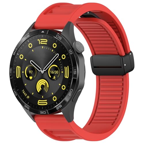 KCHSRKHXC 22 mm Träger für GT3 SE/Watch 4pro Silikon Magnetic Schnallenband für Uhr GT2 3 4 GT3 Pro 46 mm Armband Armbänder KCHSRKHXC 22 mm Träger für GT3 SE/Watch 4pro Silikon Magnetic Schnallenband für Uhr GT2 3 4 GT3 Pro 46 mm Armband Armbänder von KCHSRKHXC