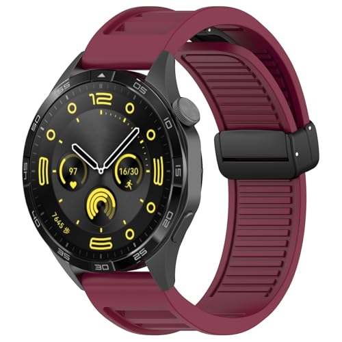 KCHSRKHXC 22 mm Träger für GT3 SE/Watch 4pro Silikon Magnetic Schnallenband für Uhr GT2 3 4 GT3 Pro 46 mm Armband Armbänder KCHSRKHXC 22 mm Träger für GT3 SE/Watch 4pro Silikon Magnetic Schnallenband für Uhr GT2 3 4 GT3 Pro 46 mm Armband Armbänder von KCHSRKHXC