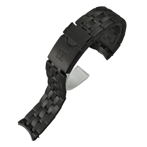 KCHSRKHXC 22mm 21 mm massiv Edelstahl Uhrengurt für Tissot Seastar T120417 T120407 T120 Silber Watchband Armbänder Uhren Teile Teile von KCHSRKHXC