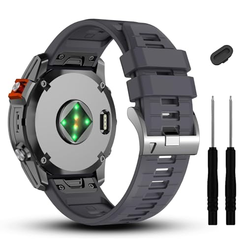 KCHSRKHXC 22mm für Fenix ​​7/7 Pro/6/6 Pro/5/5 Plus Uhrenband, Soft -Quickfit von KCHSRKHXC