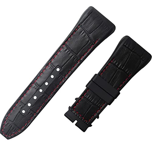 KCHSRKHXC 28mm Nylon Cowhide Silicone Watch Strap Black Blue Folding Buckle Watchband for Franck Muller Series KCHSRKHXC 28mm Nylon Cowhide Silicone Watch Strap Black Blue Folding Buckle Watchband for Franck Muller Series von KCHSRKHXC