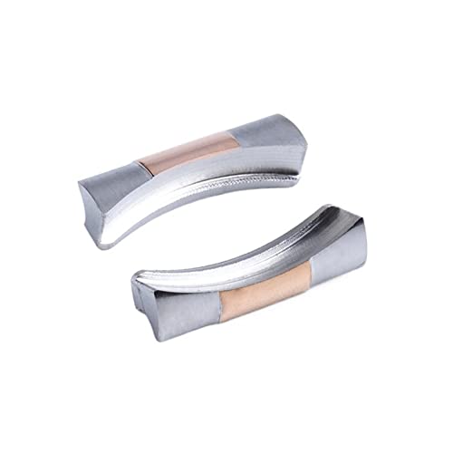 KCHSRKHXC 2pcs 20mm gebogene Endlink Endlink nur für Uhrband für U -Boot -Uhr -Wachband Gummi -Leder -Leder -Gurt nahtlose Verbindung (Farbe: Gold, Größe: 20 mm) von KCHSRKHXC