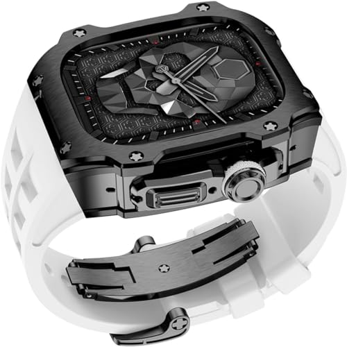 KCHSRKHXC 40 mm 41 mm Luxus Diamond Hülle Gummi -Uhrengurt , für Serie 8 7 6 Se 5 4 Ersatzzubehör , Metall Bezel Sport Fluor Gummi -Band Modifikation Kit KCHSRKHXC 40 mm 41 mm Luxus Diamond Hülle Gummi -Uhrengurt , für Serie 8 7 6 Se 5 4 Ersatzzubehör , Metall Bezel Sport Fluor Gummi -Band Modifikation Kit von KCHSRKHXC