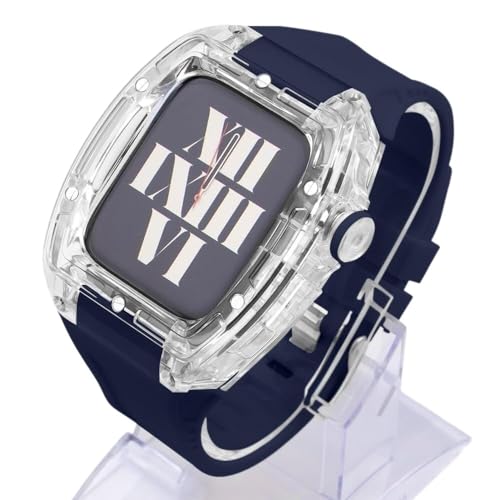 KCHSRKHXC 44mm 45 mm transparent Uhrengehäuse Sport Gummiband , für Ultra 9 8 7 6 5 4 SE -Serie Ersatz , Sportgurte Clear Watch Case Bezel Mod Kit Accessoires KCHSRKHXC 44mm 45 mm transparent Uhrengehäuse Sport Gummiband , für Ultra 9 8 7 6 5 4 SE -Serie Ersatz , Sportgurte Clear Watch Case Bezel Mod Kit Accessoires von KCHSRKHXC