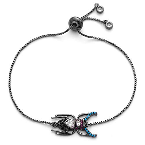 KCHSRKHXC Charme einzigartiger Mode Multi-Pave-Kubikzirkonia Verstellbare Kette, Männer und Frauenschmuck von KCHSRKHXC