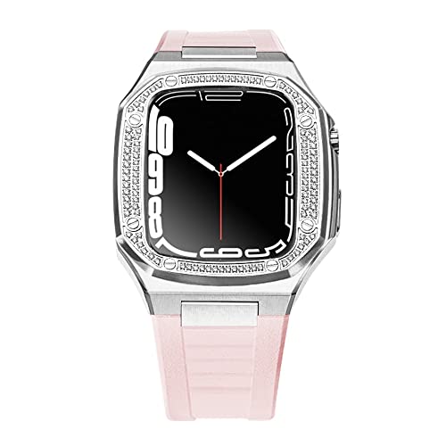 KCHSRKHXC DIY for band 8 7 6 Metal Stainless Steel 45mm 41mm Watch Rubber Band Set for 44mm Diamond Strap Modification Kit KCHSRKHXC DIY for band 8 7 6 Metal Stainless Steel 45mm 41mm Watch Rubber Band Set for 44mm Diamond Strap Modification Kit von KCHSRKHXC