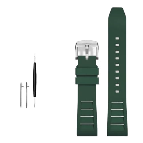 KCHSRKHXC FKM Fluor Gummi -Uhrband 20mm 21mm 22mm 24mm Uhren Band Sport Uhrengurt von KCHSRKHXC